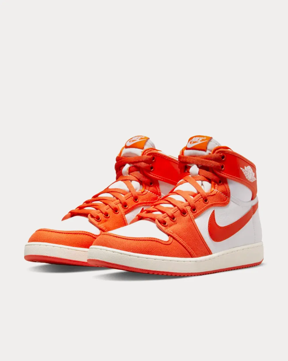 AJKO 1 Rush Orange High Top Sneakers