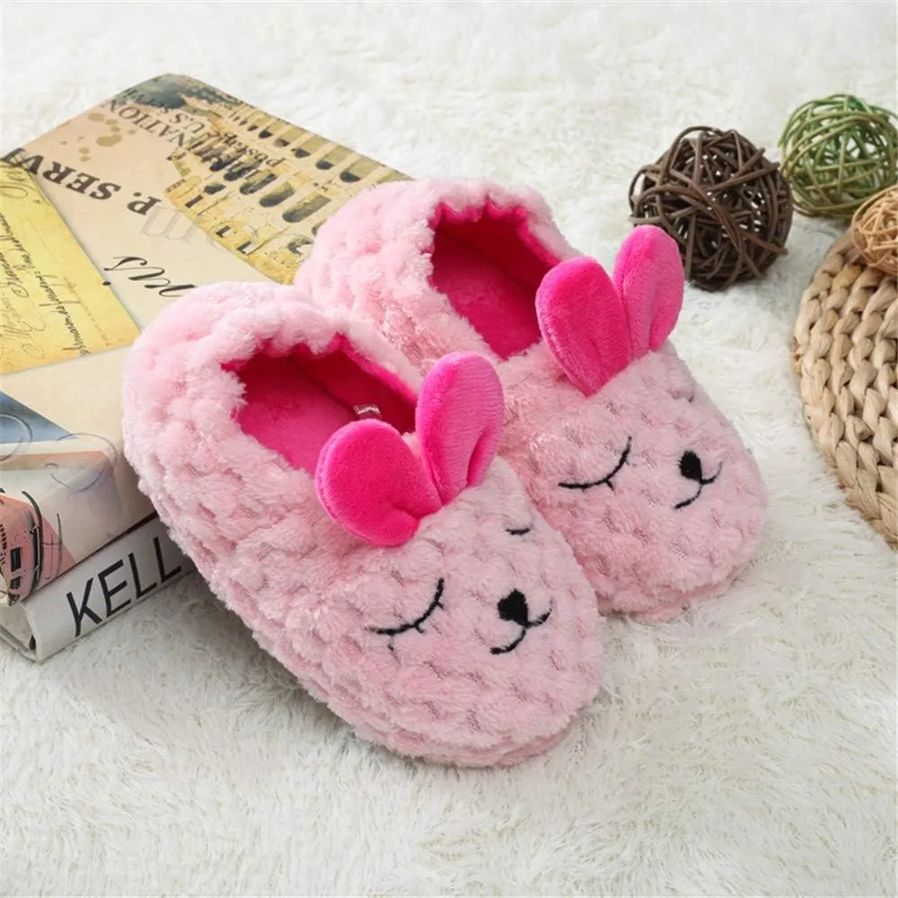 Baby Girls' Bunny Premium Soft House Slippers US 7-8