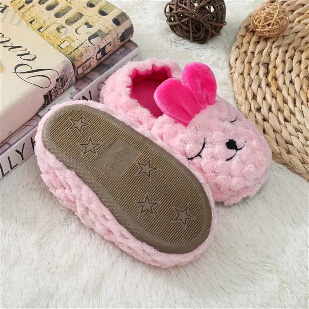 Baby Girls' Bunny Premium Soft House Slippers US 7-8