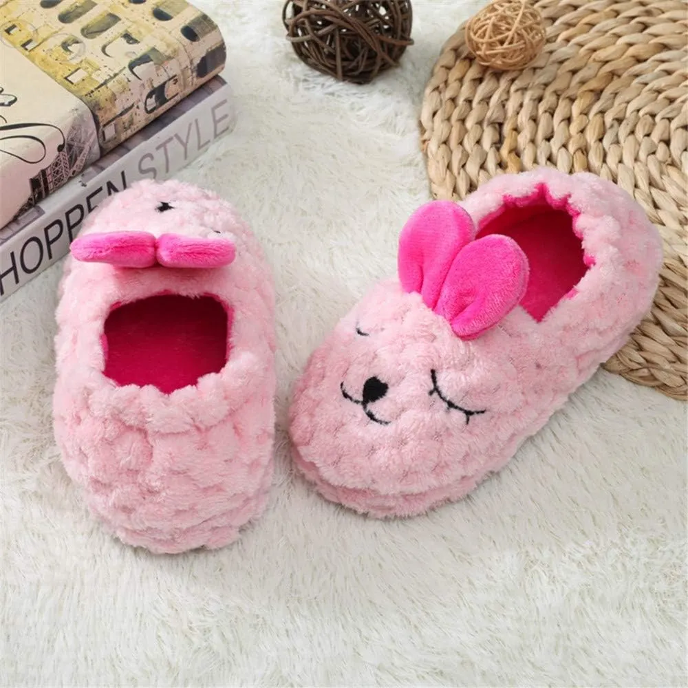Baby Girls' Bunny Premium Soft House Slippers US 7-8