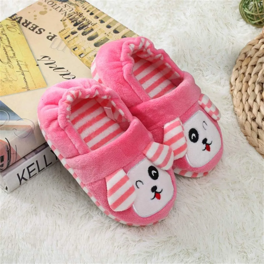 Baby Girls' Doggy Premium Soft House Slippers US 7-8