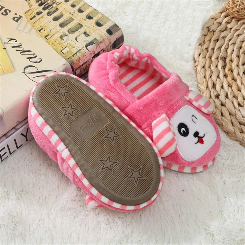 Baby Girls' Doggy Premium Soft House Slippers US 7-8