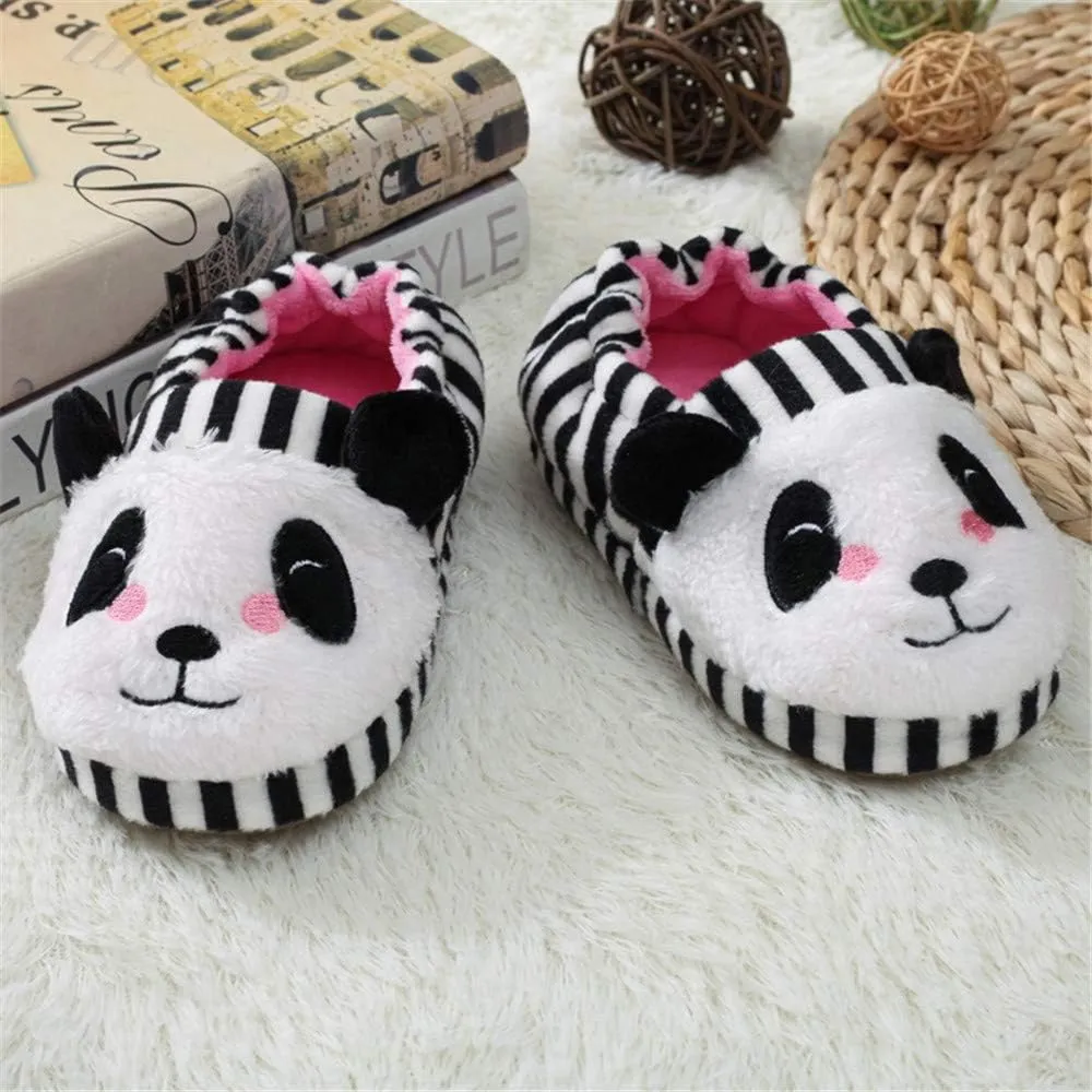 Baby Girls' Panda Premium Soft House Slippers US 7-8