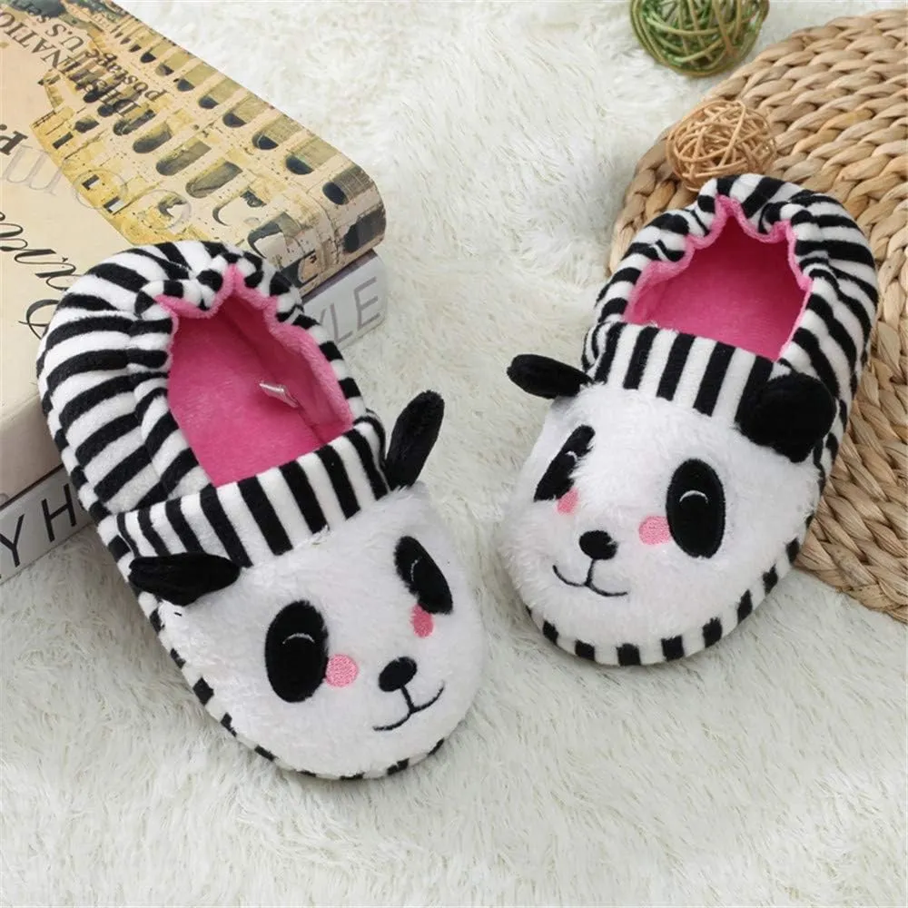 Baby Girls' Panda Premium Soft House Slippers US 7-8