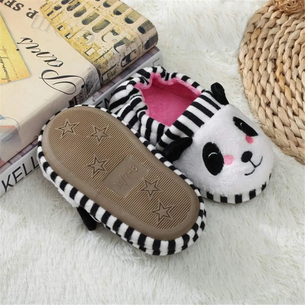 Baby Girls' Panda Premium Soft House Slippers US 7-8