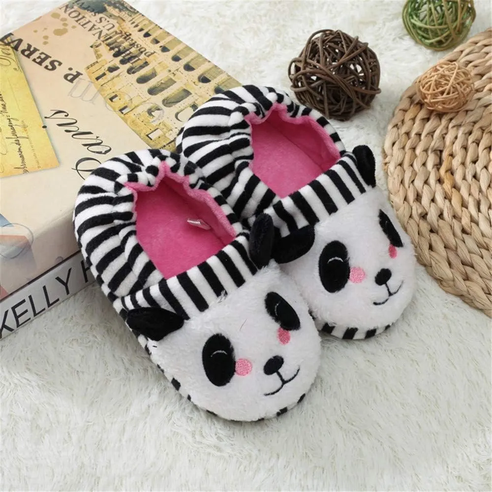 Baby Girls' Panda Premium Soft House Slippers US 7-8