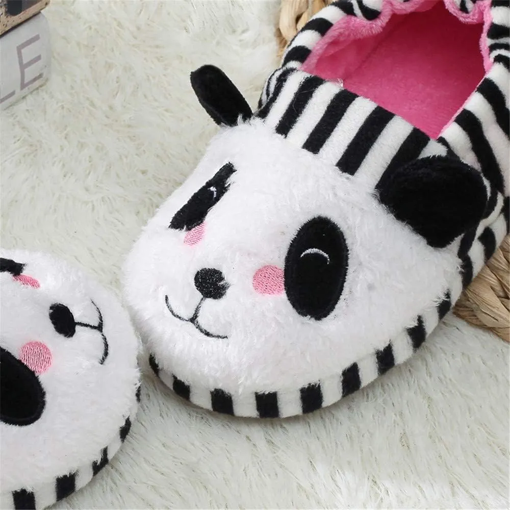 Baby Girls' Panda Premium Soft House Slippers US 7-8