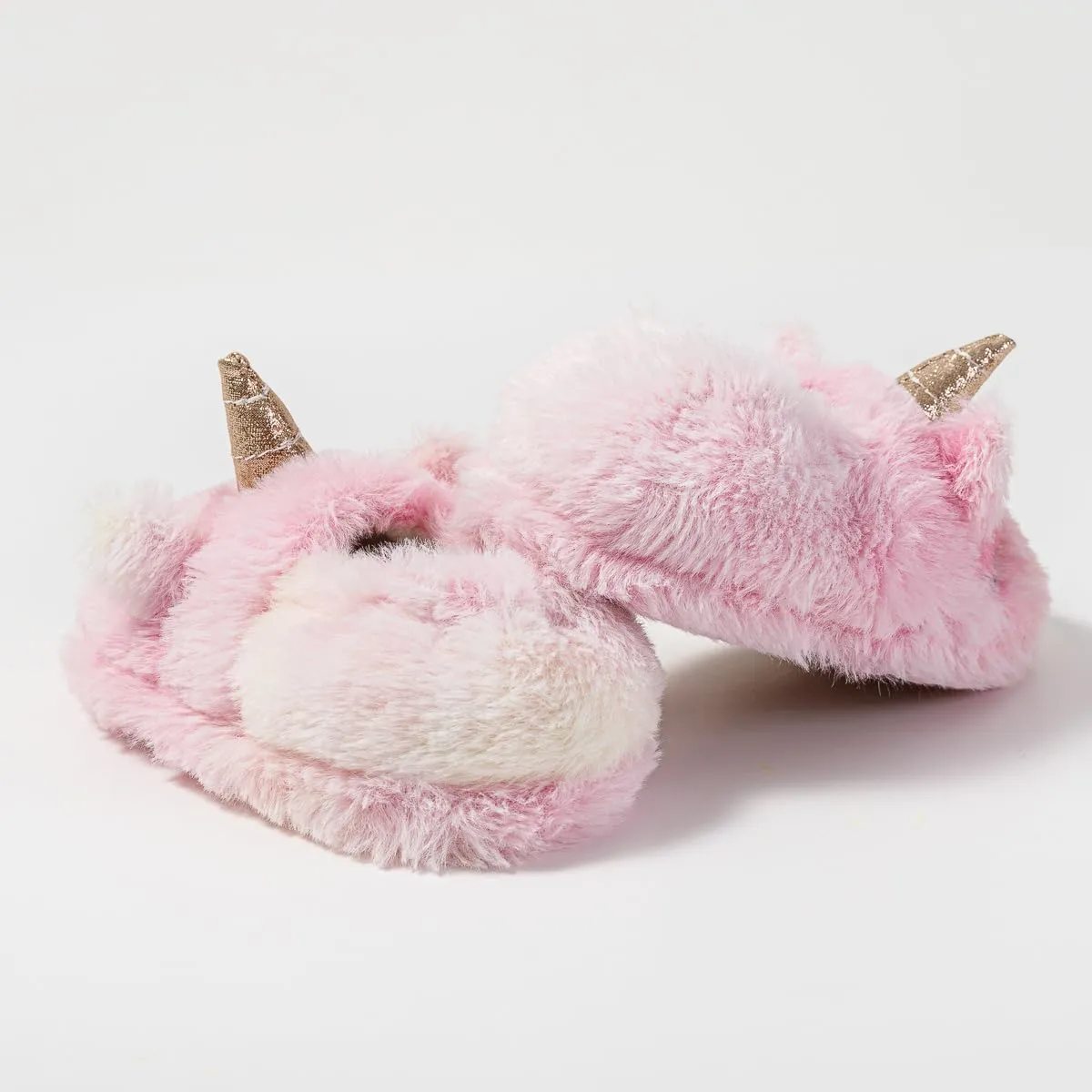 Baby Girls' Unicorn Slippers Rubber Non-Slip Soft House Slippers Pink US 7-8