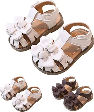 Baby Infant Sandals Newborn Boys Girls Leather Soft Open Toe Barefoot Wide Shoes Summer Breathable Strap Water Shoes