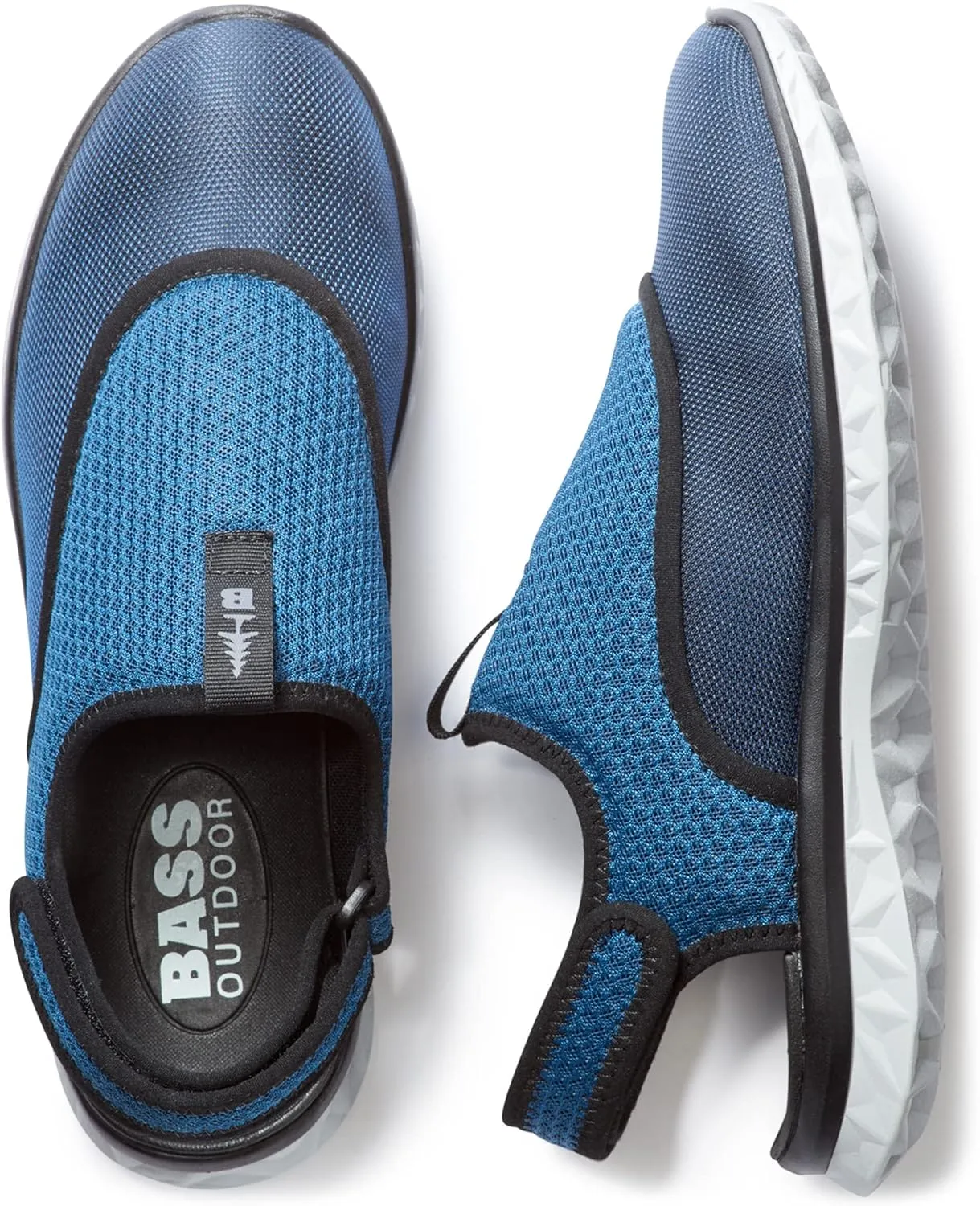 BASS OUTDOOR Men's Hex Action Hiking Shoes  Traction Sole Slip-ons