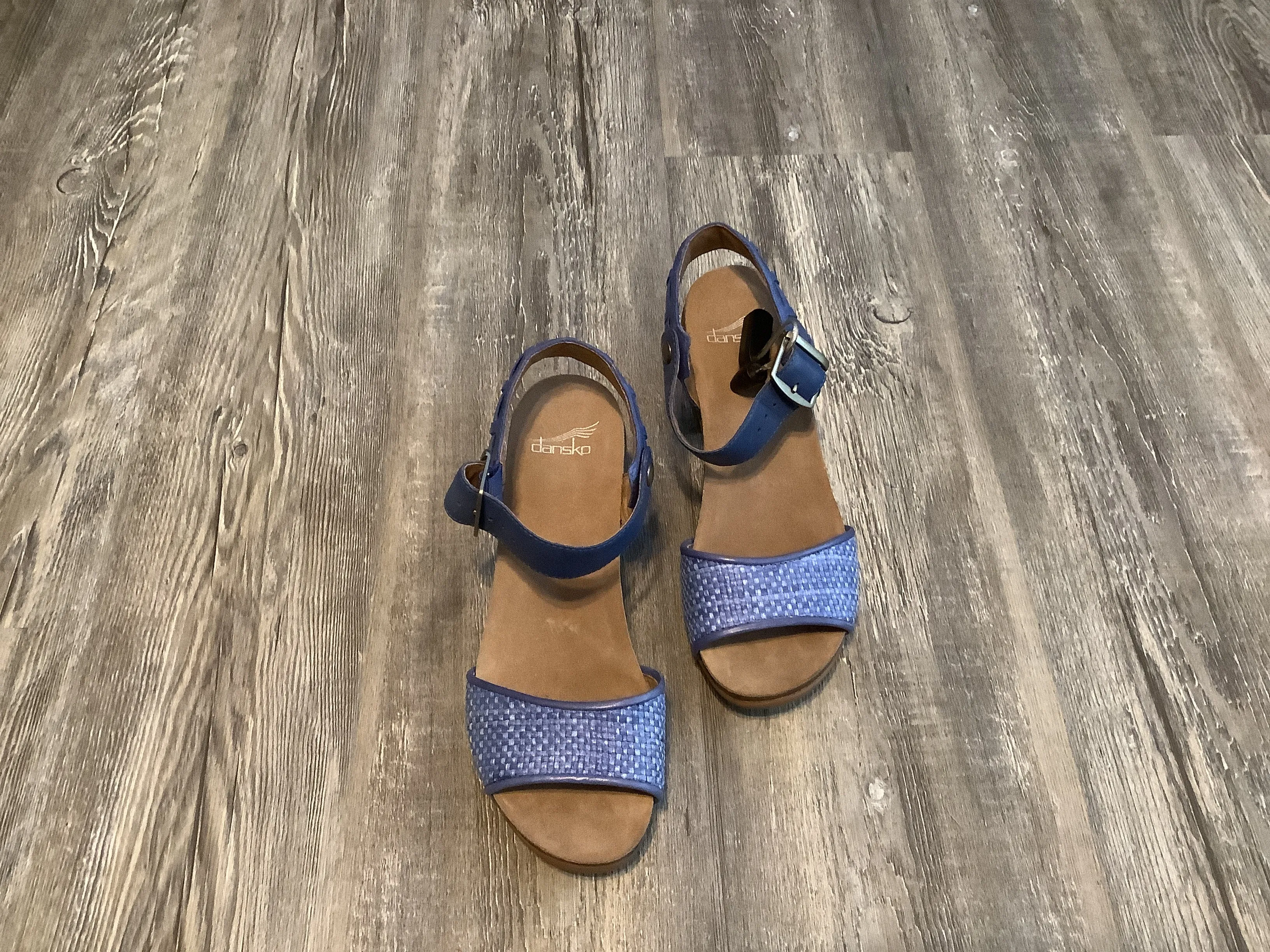 Blue Shoes Heels Block Dansko, Size 7.5