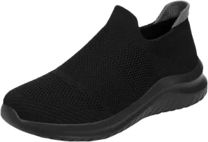 Casual Breathable Shoes for Men Versatile Slip On Sock Shoes Fashion Lightweight Labor Work Shoe Cushion Sneakers
