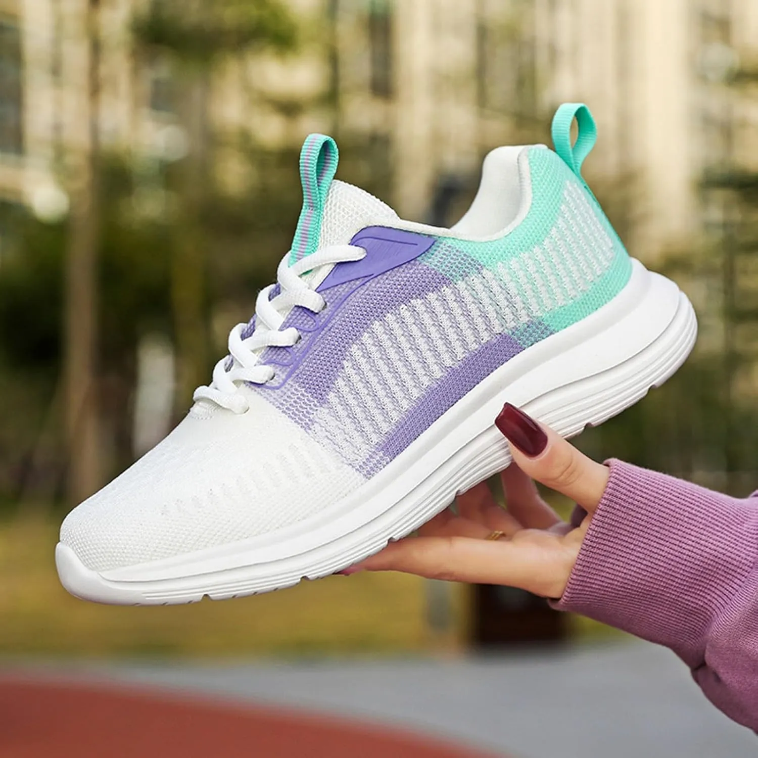 Classic Athletic Skateboard Sneakers for Women Lightweight Slip on Walking Running Shoes Versatile Dress Shoe