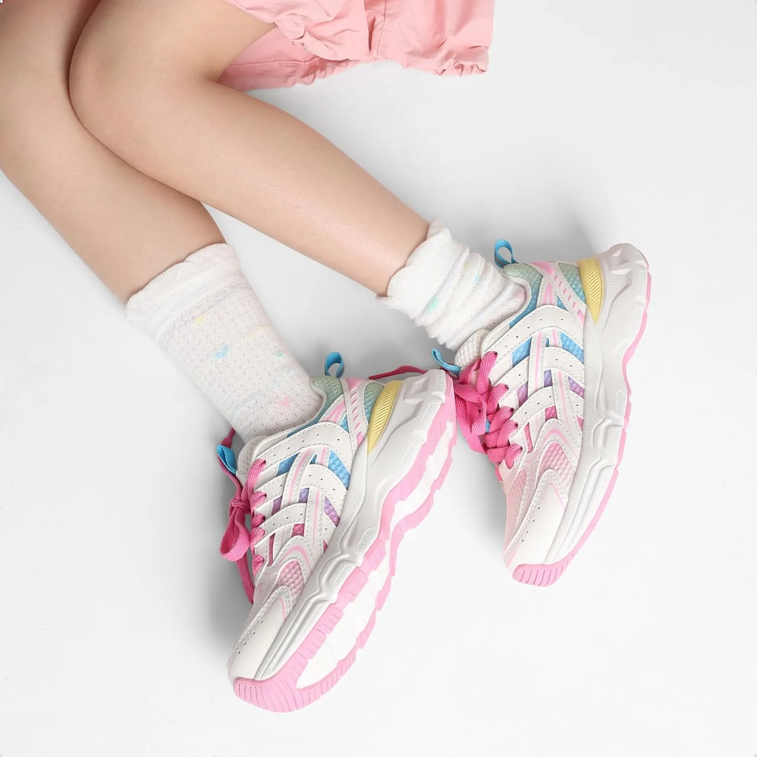 DREAM PAIRS Boys Girls Kids Sneakers Tennis Running Shoes Lace-up Unisex LilLegends Lightweight Breathable Walking Shoes