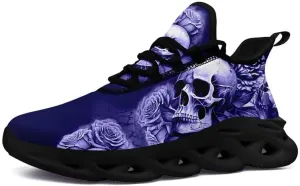 Fashion Skull Running Shoes for Men Women Edgy Elegance Sneakers Gothic Light Weight Mesh EVA Walking Tennis Sports Shoes
