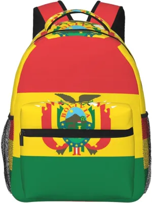 Flag of Bolivia Lightweight and casual student backpack, a stylish and versatile casual backpack suitable for daily life and travel