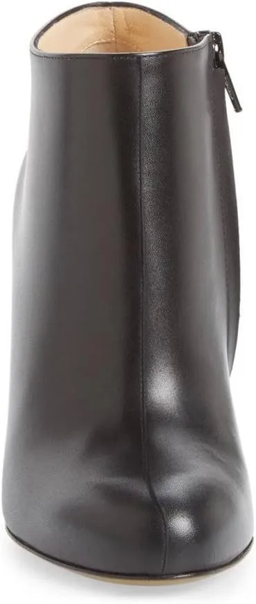FSJ Women Fashion Almond Toe Boots Stiletto High Heels Ankle Booties Comfy Shoes Side Zipper US Size 4-15 US
