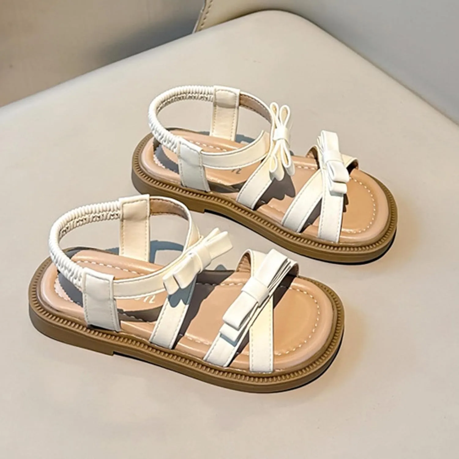 Girls Flat Sandals 2025 Dressy Summer Comfortable Strap Boho Shoes Beach Walking Footwear