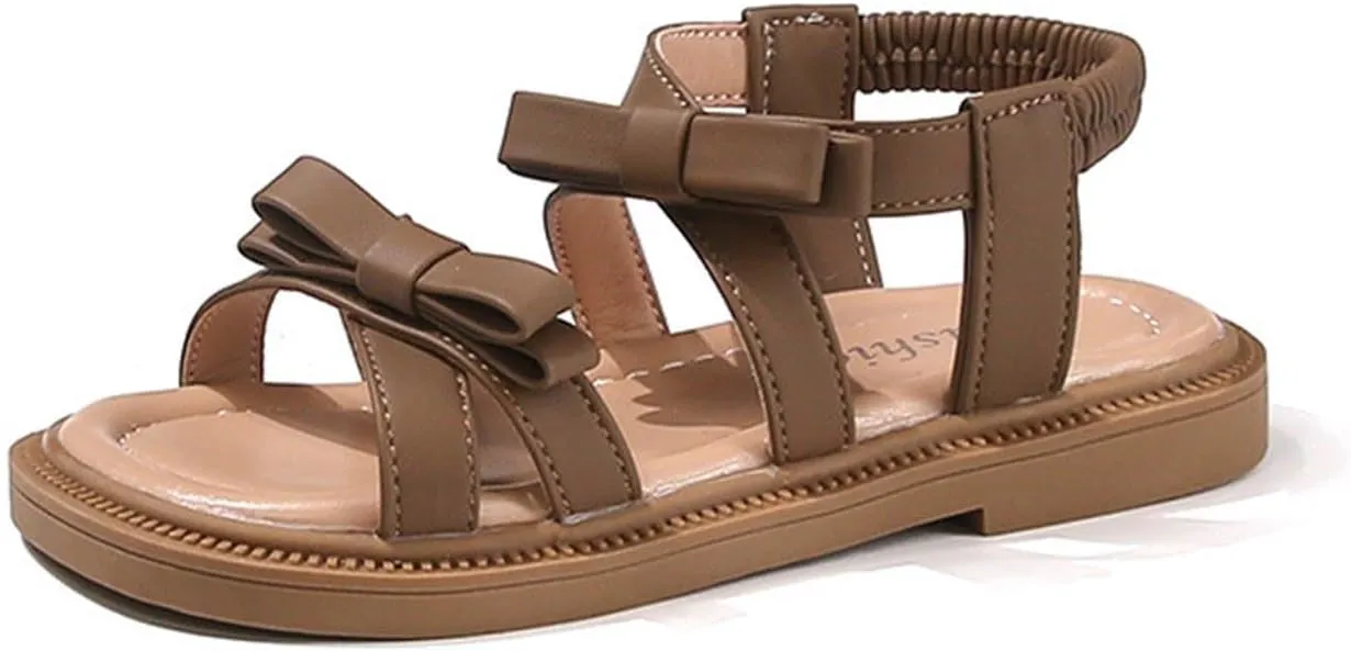 Girls Flat Sandals 2025 Dressy Summer Comfortable Strap Boho Shoes Beach Walking Footwear