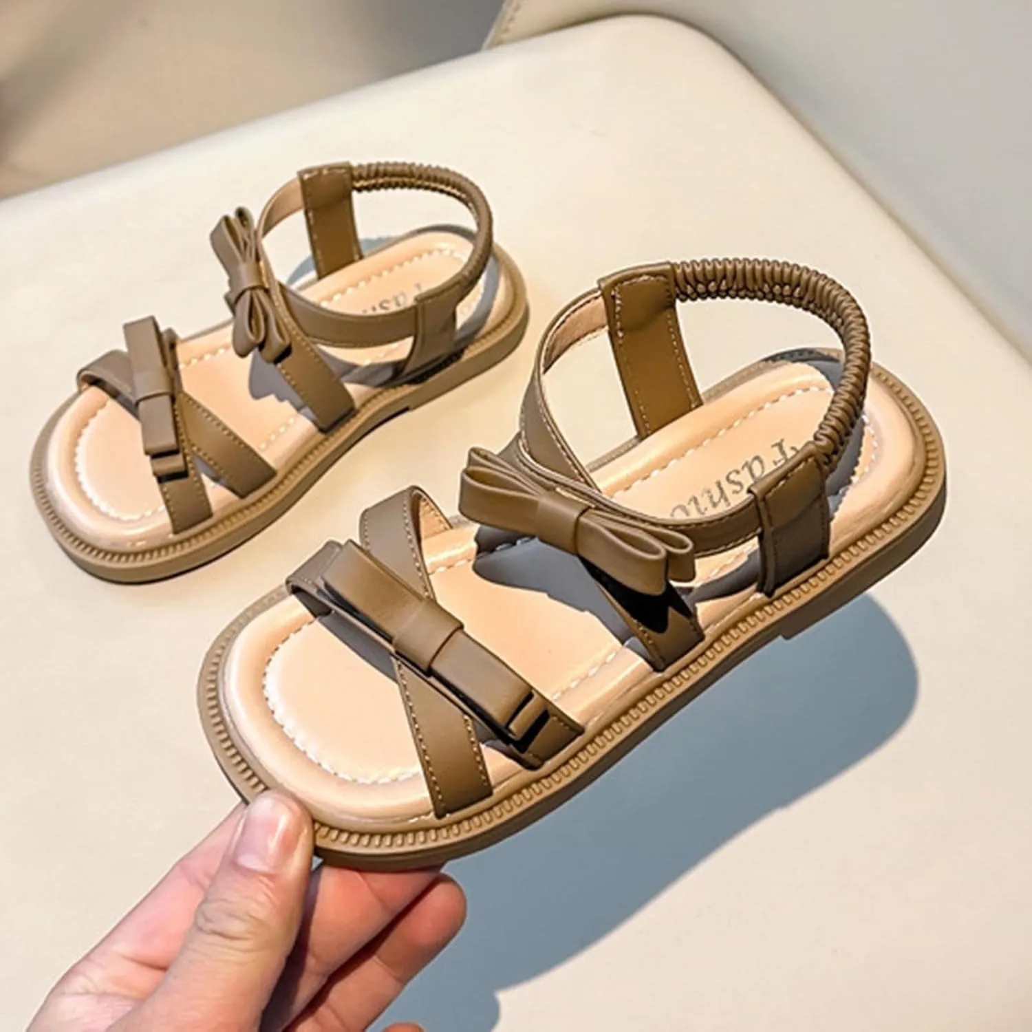 Girls Flat Sandals 2025 Dressy Summer Comfortable Strap Boho Shoes Beach Walking Footwear