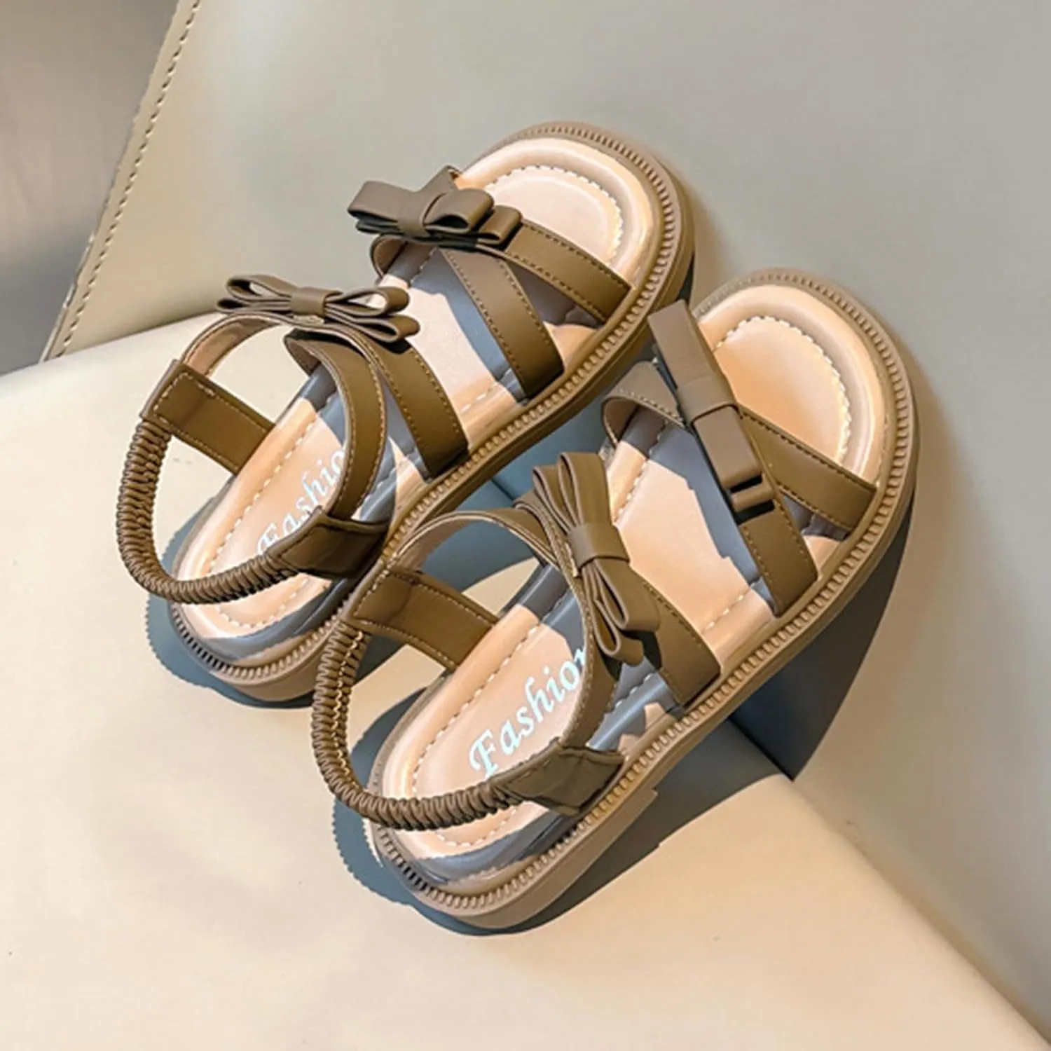 Girls Flat Sandals 2025 Dressy Summer Comfortable Strap Boho Shoes Beach Walking Footwear