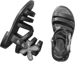 Girls Open Toe High Top Side Zipper Slippers 2025 Non-Slip Comfortable Cute Fashion Toddler Sandals Wide Girls
