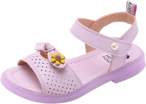 Girls Open Toe Soft Sole Flat Sandals 2025 Comfortable Outdoor Holiday Winter Slippers for Big Girls Kids Footwear