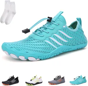 Grounded Barefoot Footwear for Women Men, Hiking Barefoot Wide Toe Box Wide Width Slip On Water Shoes