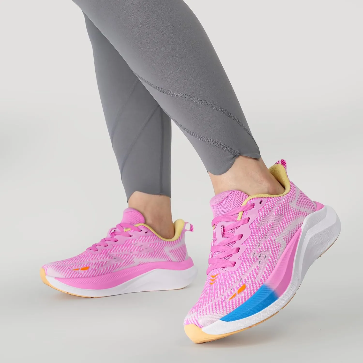 Hawkwell Women's Cloud Zero Active Cushion Breathable Tennis Walking Fashion Sneakers Gym Medical Work Shoes