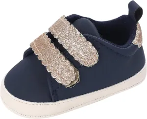 Infant Baby First Walking Shoes Toddlers Flat Bottom Non Slip Soft Sole Round Toe Toddler First Walking Shoes Girls