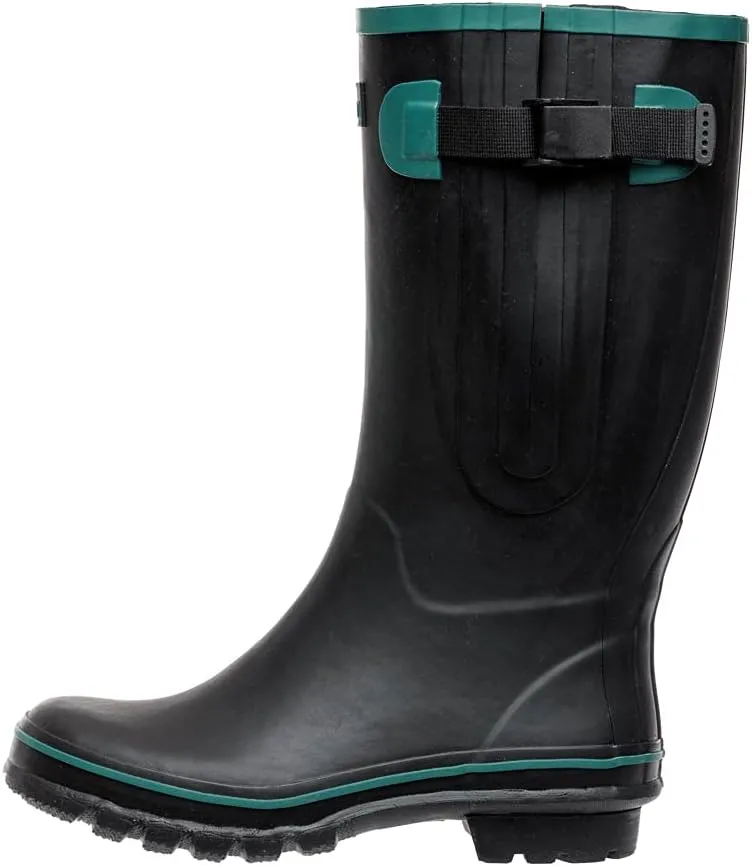 Jileon Wide Calf Rain Boots for Women - up to 19 inch Calf - Standard Foot & Ankle Width - Durable Rubber