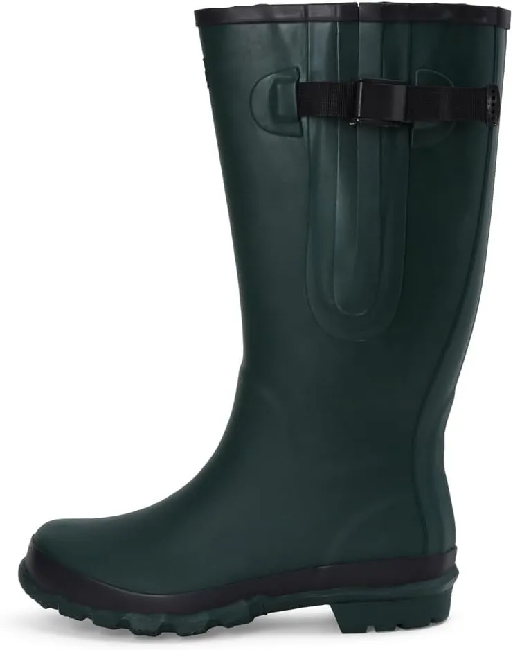 Jileon Wide Calf Rain Boots for Women - up to 19 inch Calf - Standard Foot & Ankle Width - Durable Rubber
