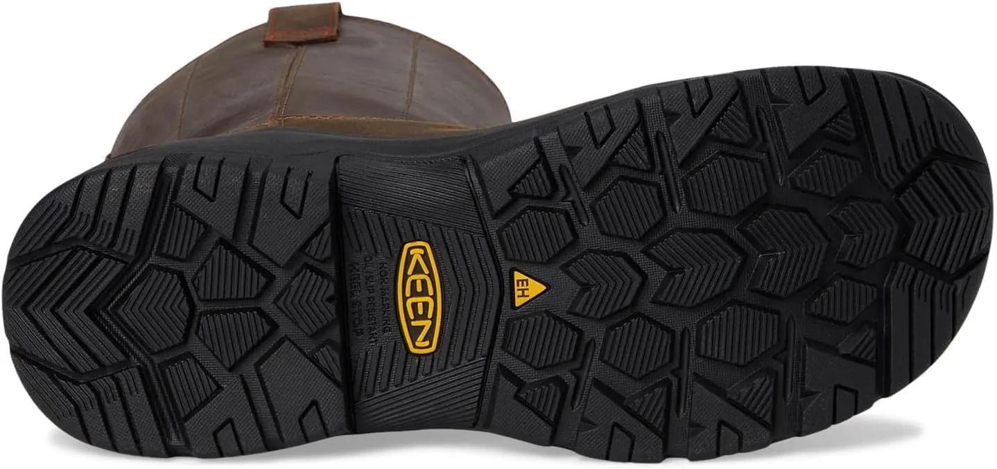 KEEN Utility Women's Evanston Composite Toe Waterproof Leather Durable Construction Pull on Work Boots