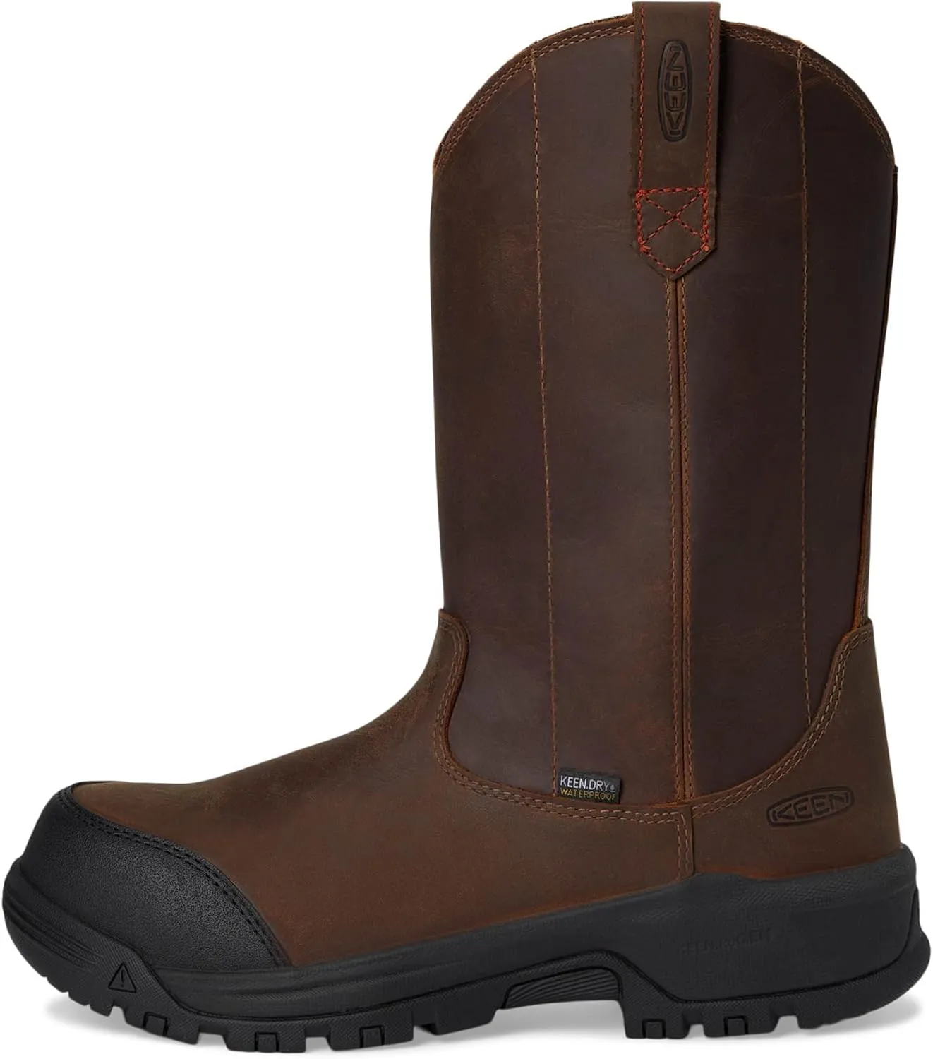 KEEN Utility Women's Evanston Composite Toe Waterproof Leather Durable Construction Pull on Work Boots