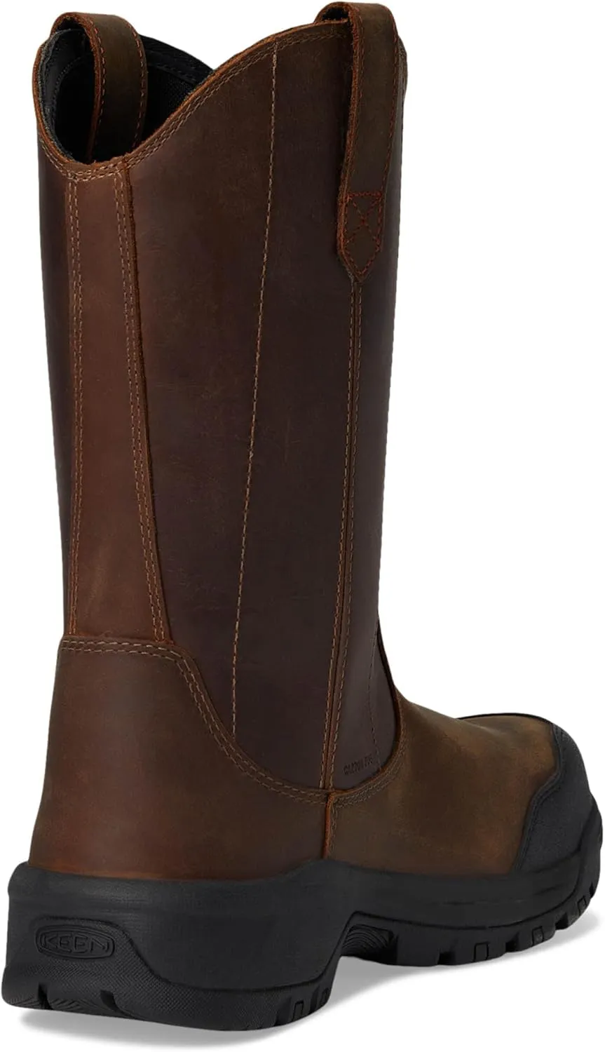 KEEN Utility Women's Evanston Composite Toe Waterproof Leather Durable Construction Pull on Work Boots