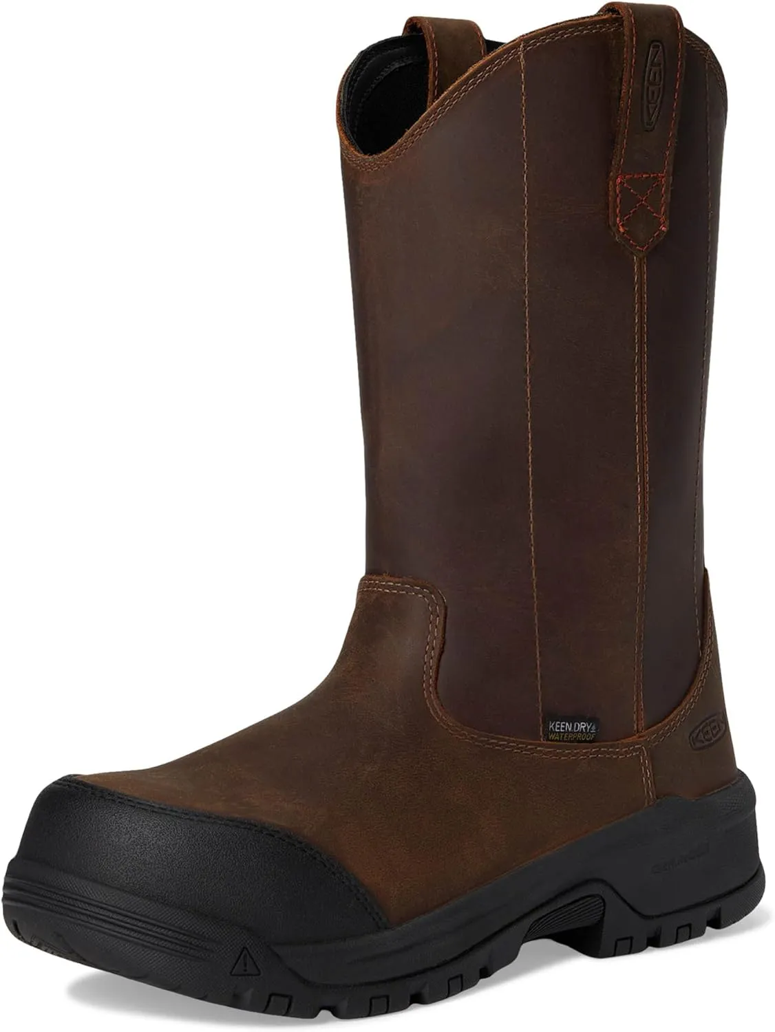 KEEN Utility Women's Evanston Composite Toe Waterproof Leather Durable Construction Pull on Work Boots