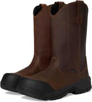 KEEN Utility Women's Evanston Composite Toe Waterproof Leather Durable Construction Pull on Work Boots