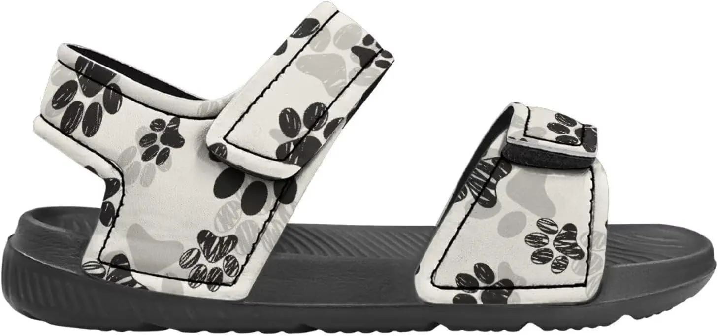 Kids Adjustable Buckle Sandals Outdoor Athletic Water Shoes for Toddler Little Kid Summer Camp Non-Slip Flat Sandal