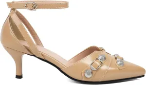 Kitten Heels Pointed-Toe Pumps Dress Office Shoes for Women