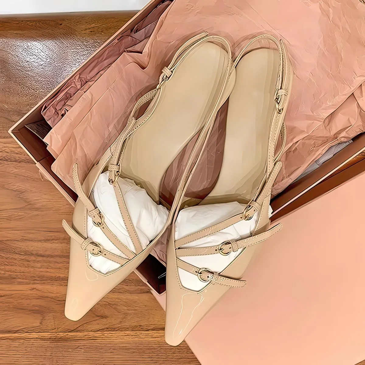 Kitten Heels Pointed-Toe Pumps Dress Office Shoes for Women