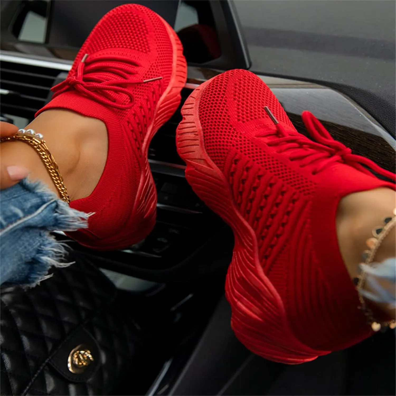 Ladmiple Tennis Shoes Womens Walking Running Slip On Lightweight Casual Non Slip Athletic Gym Comfort Fashion Sneakers 2025