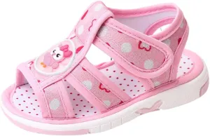 Lightweight Non-Slip Toddler Boys Girls First Walking Sandals Flat Bottom Open Toe Breathable Soft Slip On Shoes