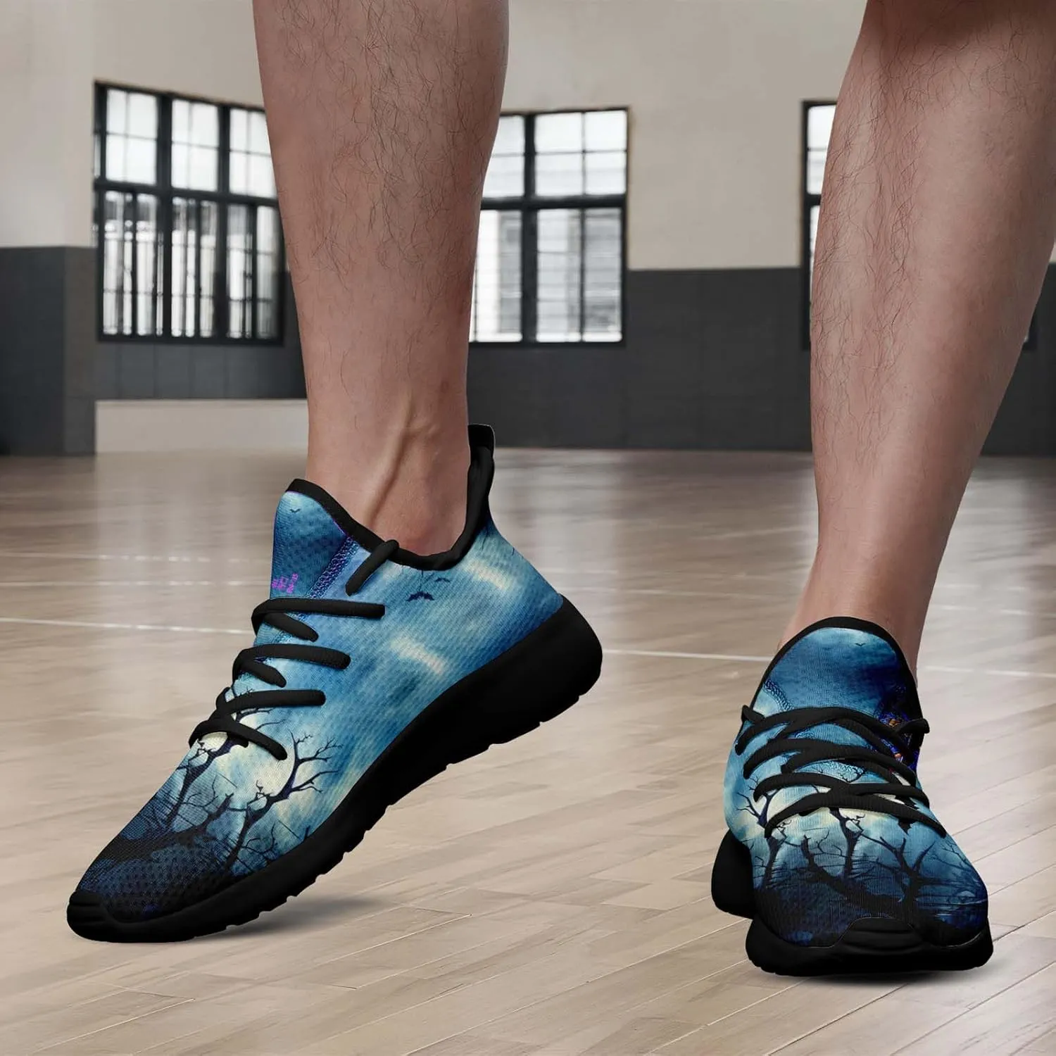 Men's Dragon Sneakers  Lightweight Running Shoes Punk Rock Streetwear Sneaker Breathable Athletic Gym Casual Walking Shoes