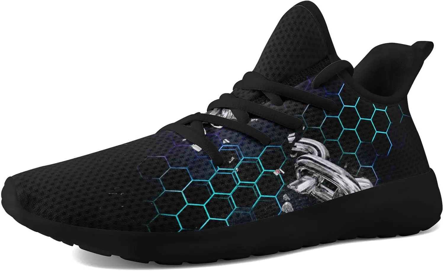 Men's Dragon Sneakers  Lightweight Running Shoes Punk Rock Streetwear Sneaker Breathable Athletic Gym Casual Walking Shoes