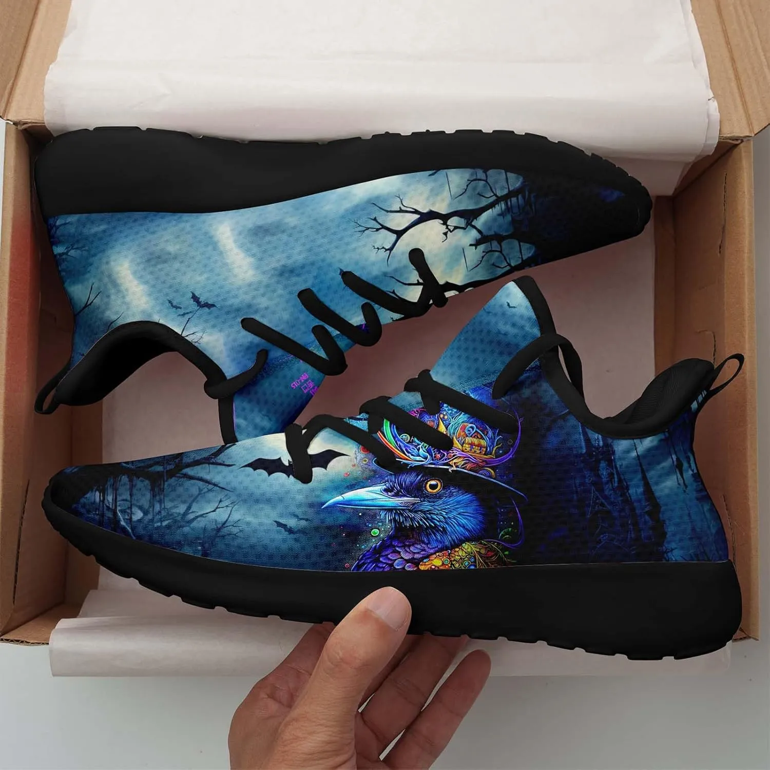 Men's Dragon Sneakers  Lightweight Running Shoes Punk Rock Streetwear Sneaker Breathable Athletic Gym Casual Walking Shoes