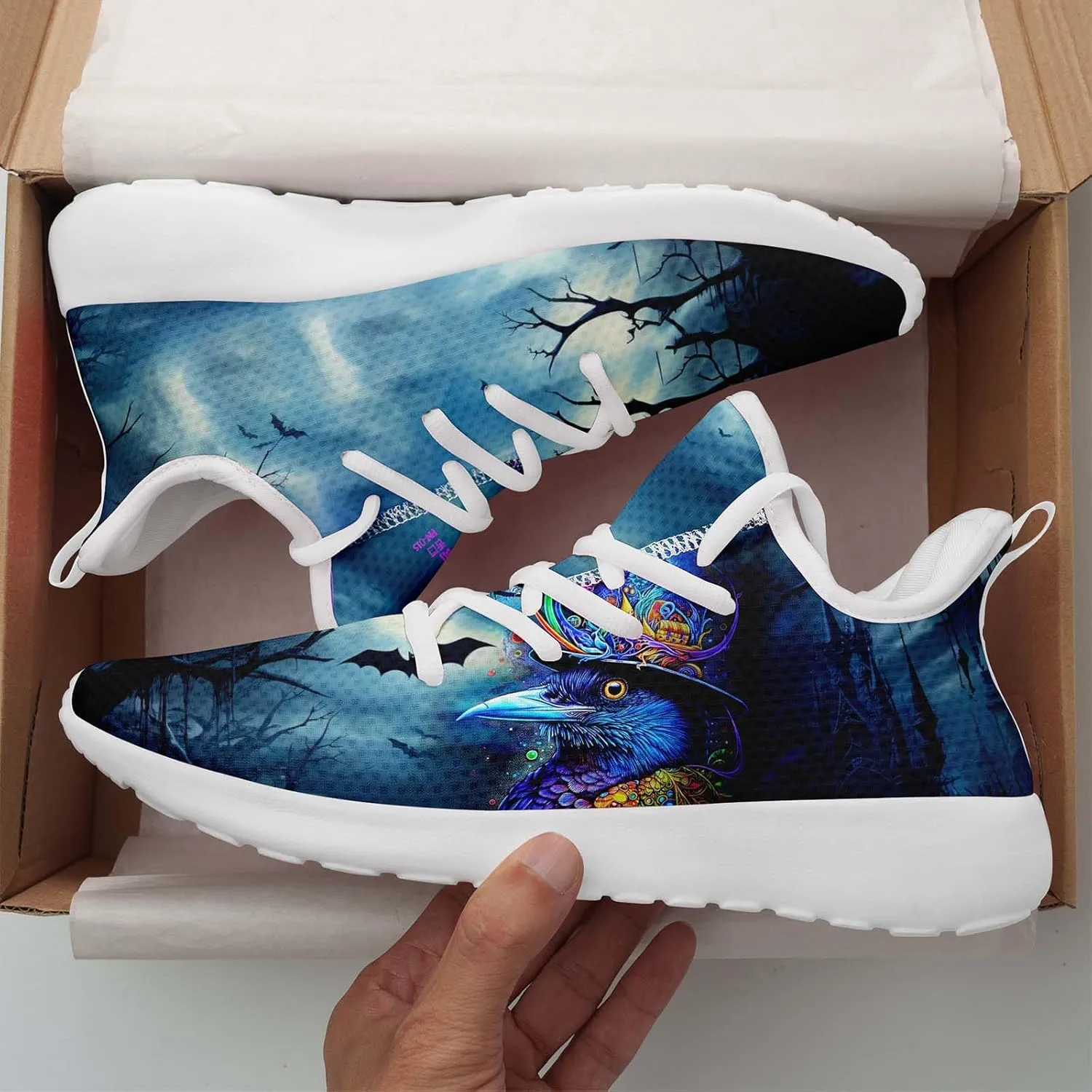 Men's Dragon Sneakers  Lightweight Running Shoes Punk Rock Streetwear Sneaker Breathable Athletic Gym Casual Walking Shoes