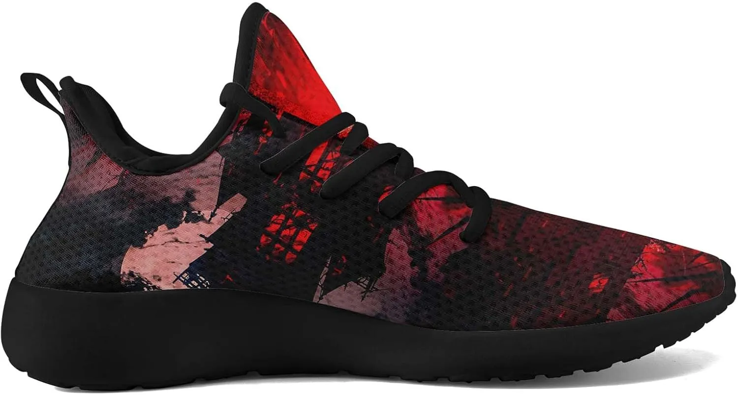 Men's Dragon Sneakers  Lightweight Running Shoes Punk Rock Streetwear Sneaker Breathable Athletic Gym Casual Walking Shoes