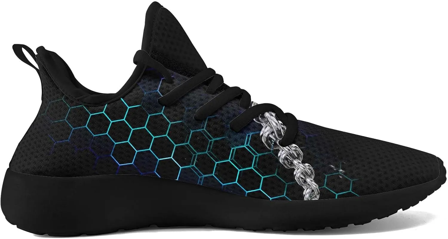 Men's Dragon Sneakers  Lightweight Running Shoes Punk Rock Streetwear Sneaker Breathable Athletic Gym Casual Walking Shoes