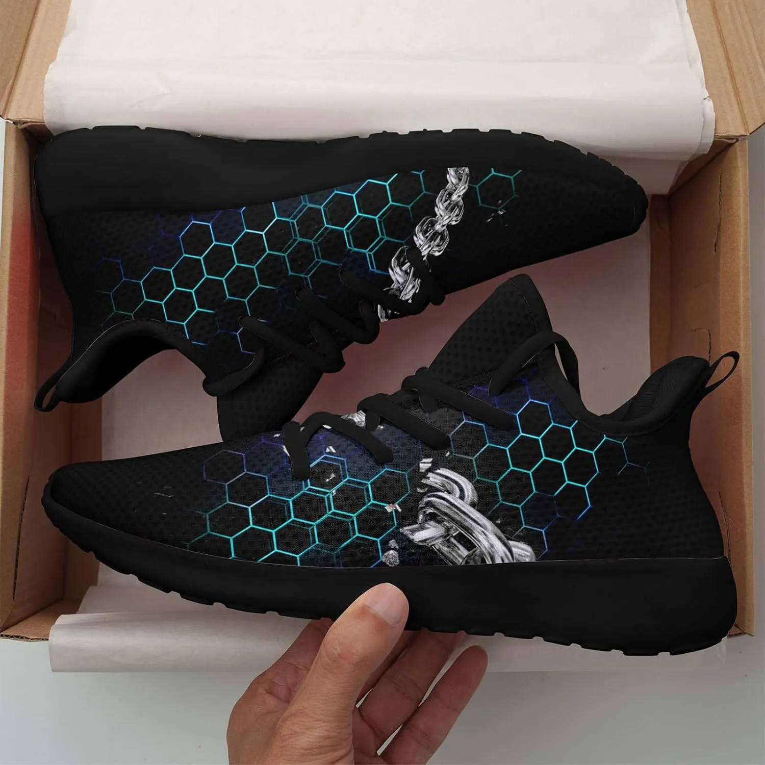Men's Dragon Sneakers  Lightweight Running Shoes Punk Rock Streetwear Sneaker Breathable Athletic Gym Casual Walking Shoes