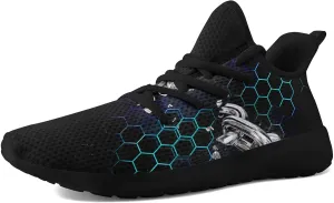Men's Dragon Sneakers  Lightweight Running Shoes Punk Rock Streetwear Sneaker Breathable Athletic Gym Casual Walking Shoes